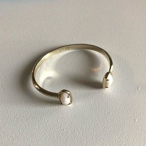 Kendra Scott gold/white cuff bracelet